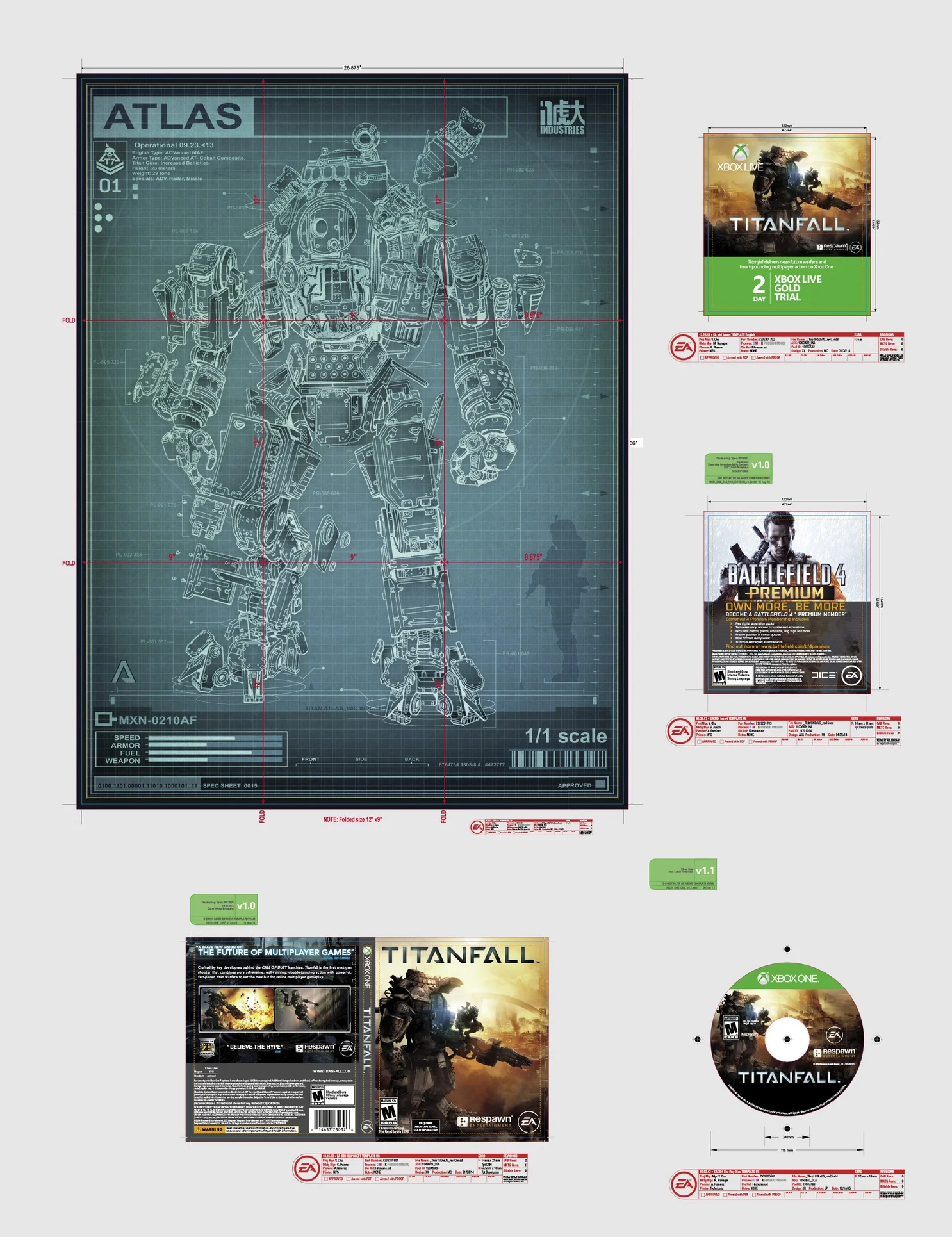 TitanFall box contents