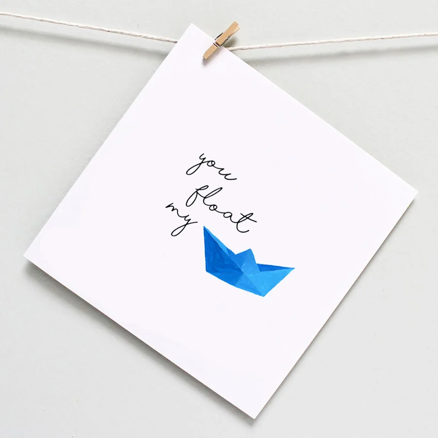 you float my boat card