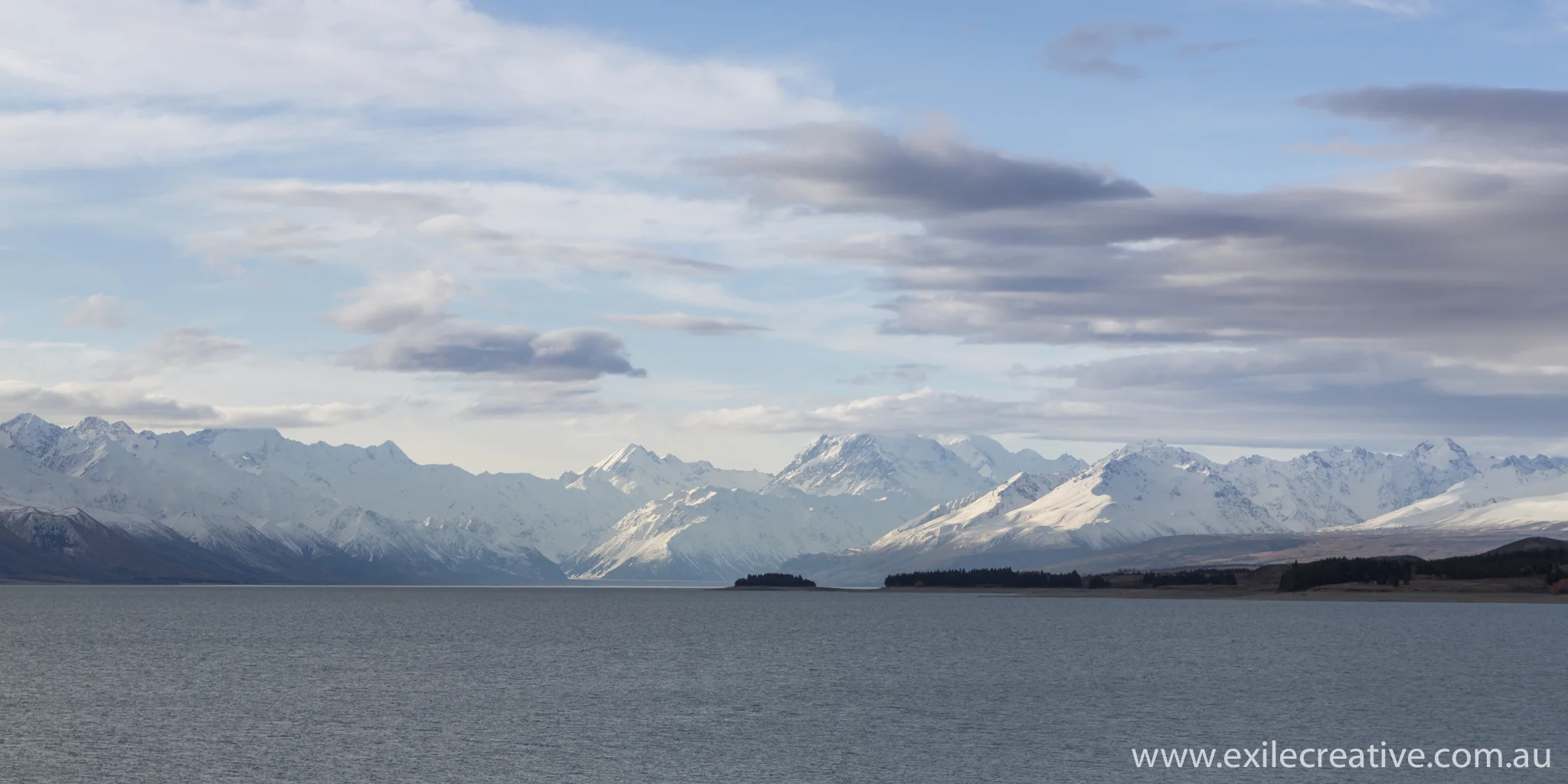 Lake Pukaki from the South. Somewhere in the distance is Mount Cook. Excited! Canon 5Dmiii, 24-105L @ 85mm, ISO320, f/8, 1/400s