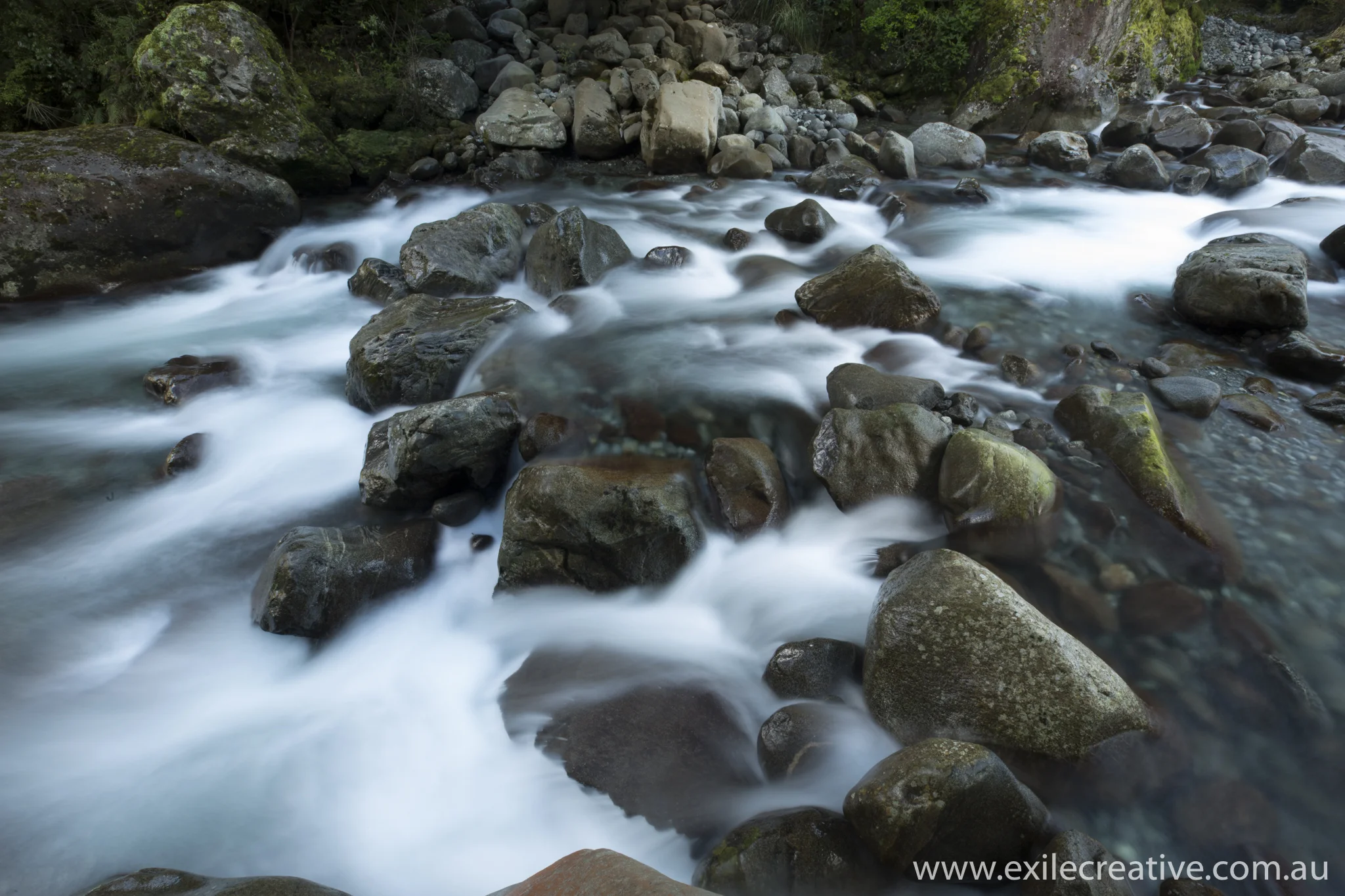 Water flowing to the sea. Canon 5Dmiii, 24-105L IS @ 24mm, ISO50, f/22, 4s & B+W CPL