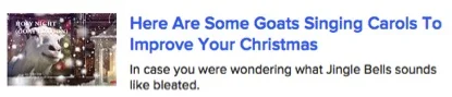 Buzzfeed demonstating their mastery of the art of attention-grabbing online (c. December 2015)