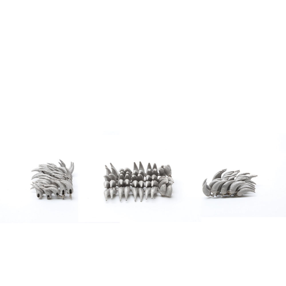 tactile porcupine in titanium