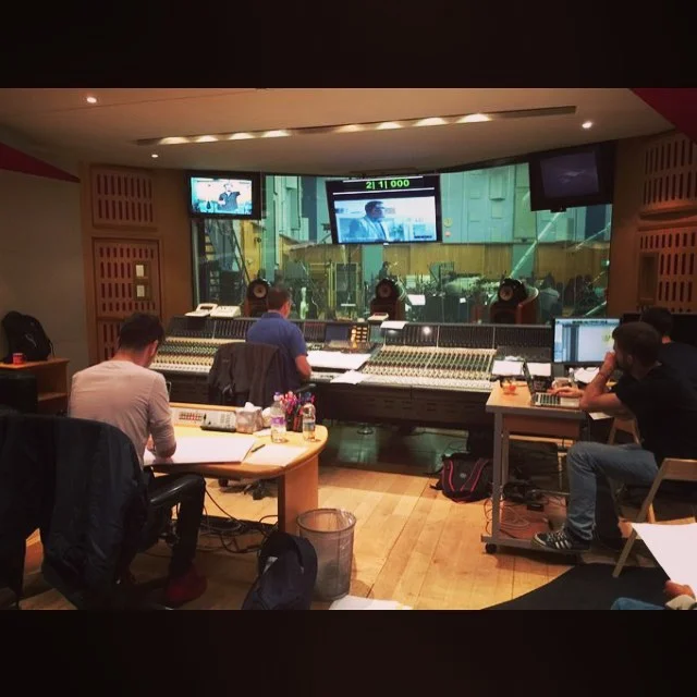  Tristan working at Abbey Road, Studio 1 as an orchestrator for series 4 of ITV 1's 'Endeavour'