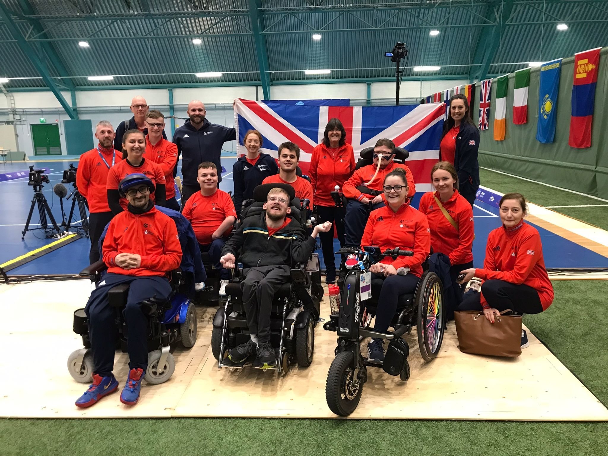 The GB Boccia squad in Lahti