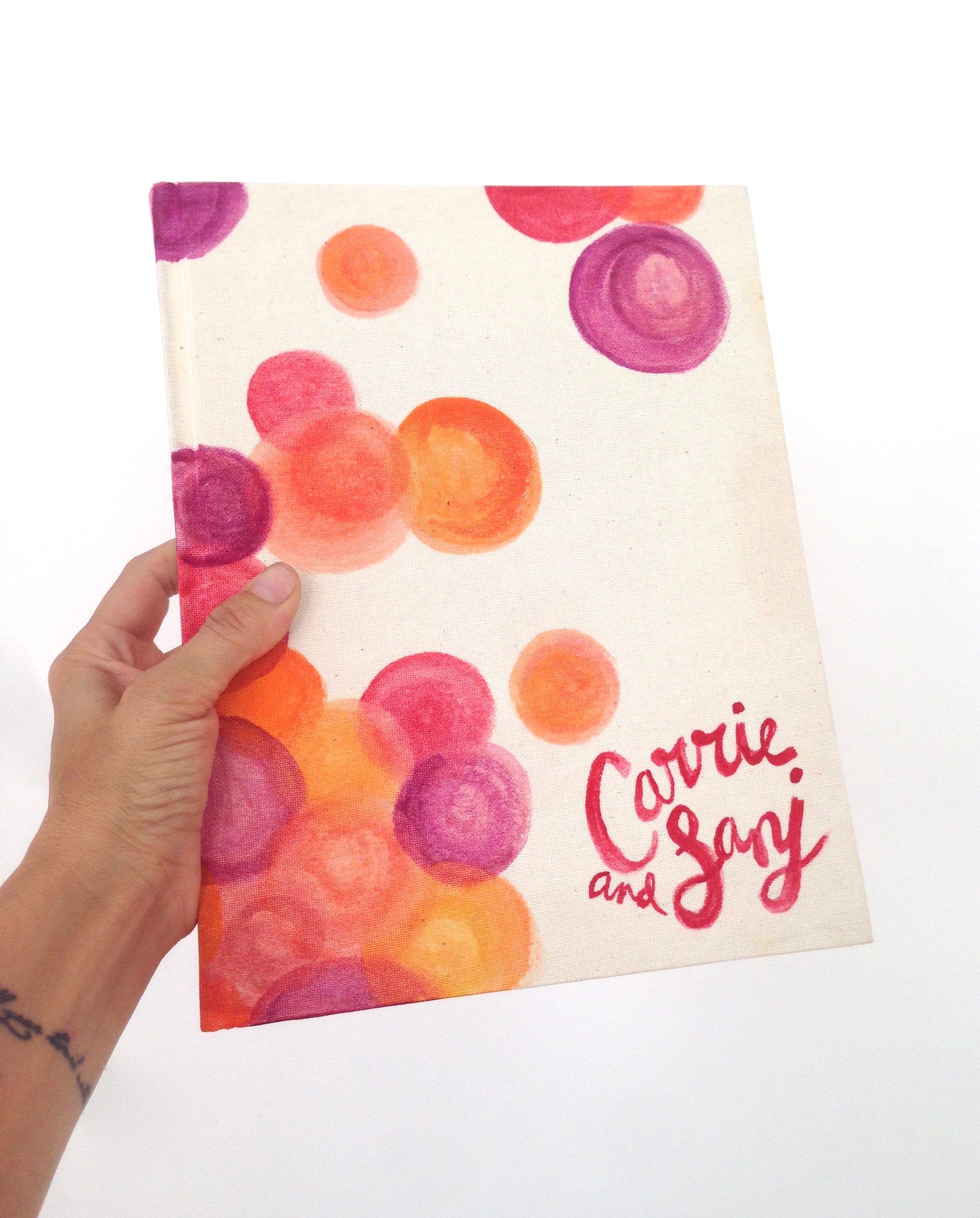 Custom painted signing book!