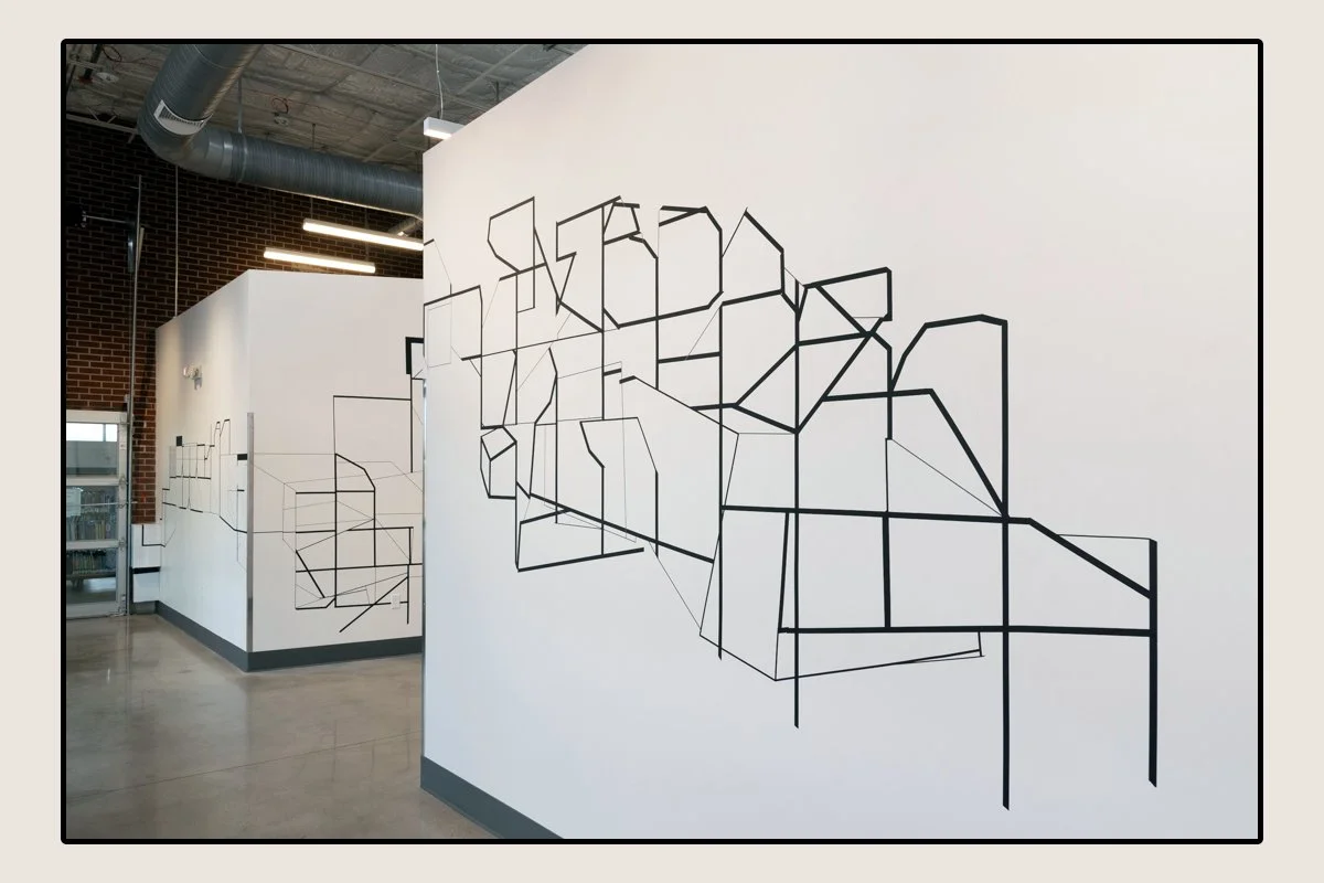 Fiat Lux | Rice Paper Tape, Vinyl, Light, Corrugated Material, Cardboard, Found Materials, Sound | Alto Gallery | Denver, CO | 2022