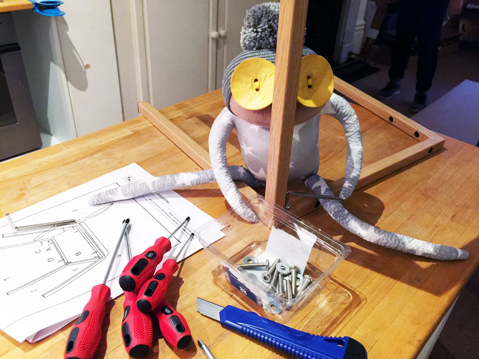 Putting together flatpack furniture can be frustrating at times.