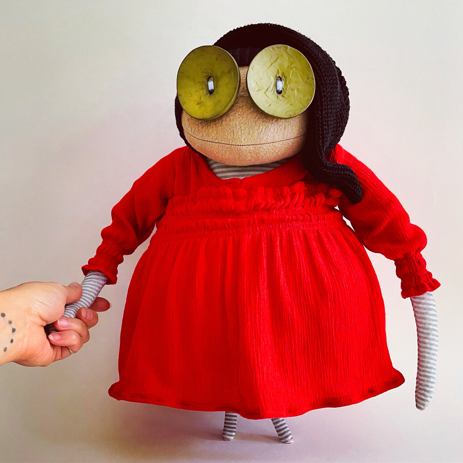 Ruby Ruth Dolls - Bespoke doll - red dress.jpg