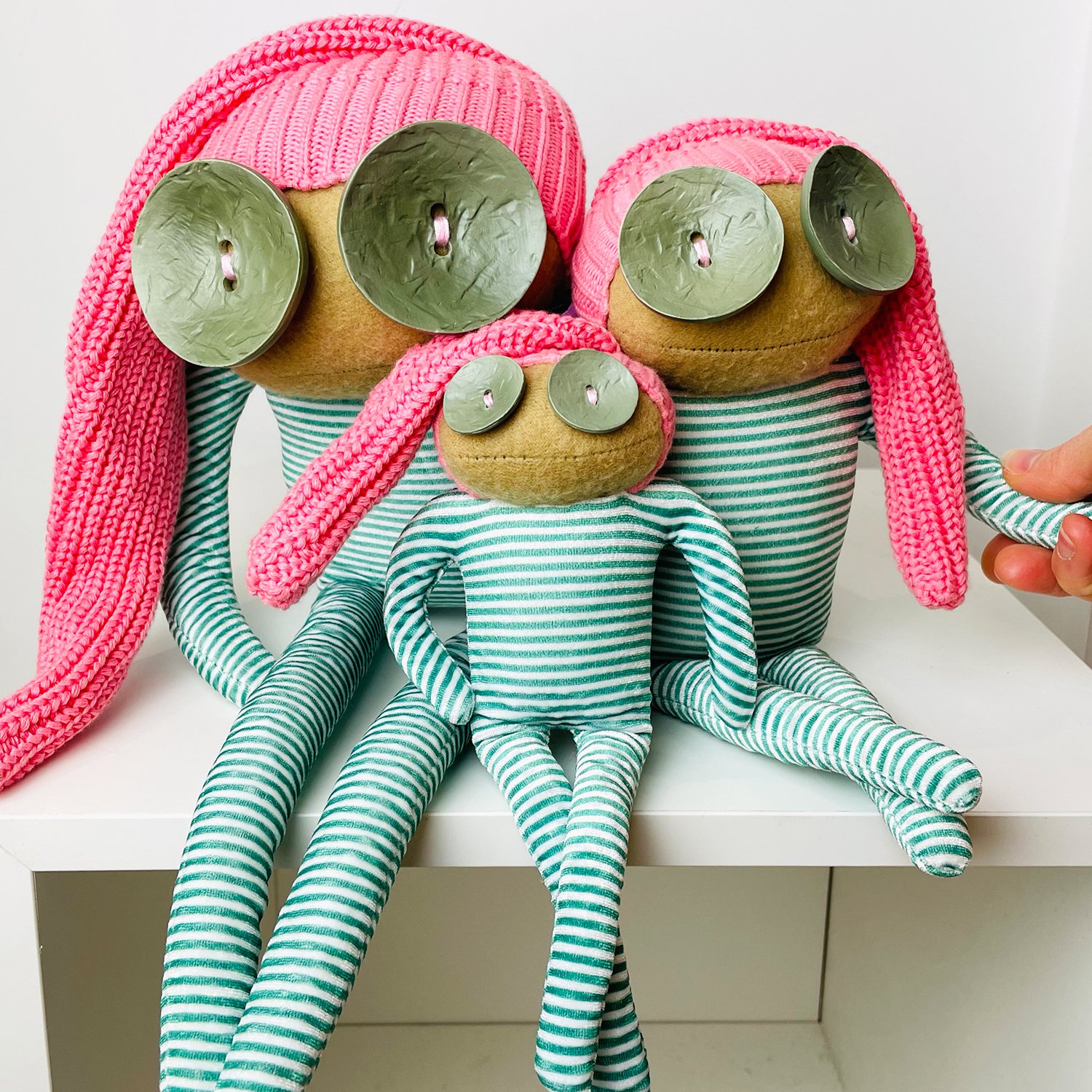 Ruby Ruth Dolls - Rita three sizes.jpg