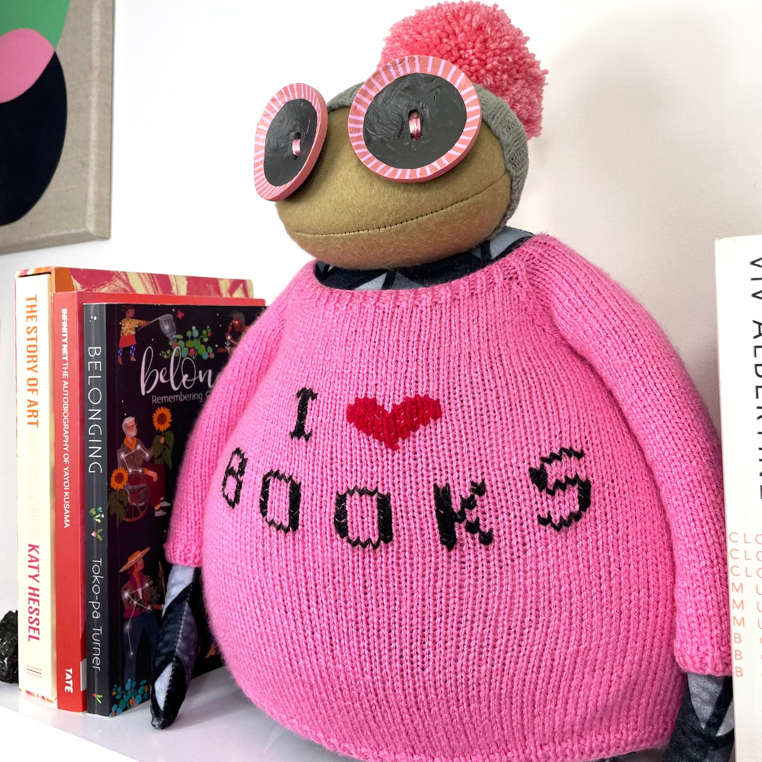 Ruby Ruth Dolls - I Love Books Burt - Pink eyes2.jpg