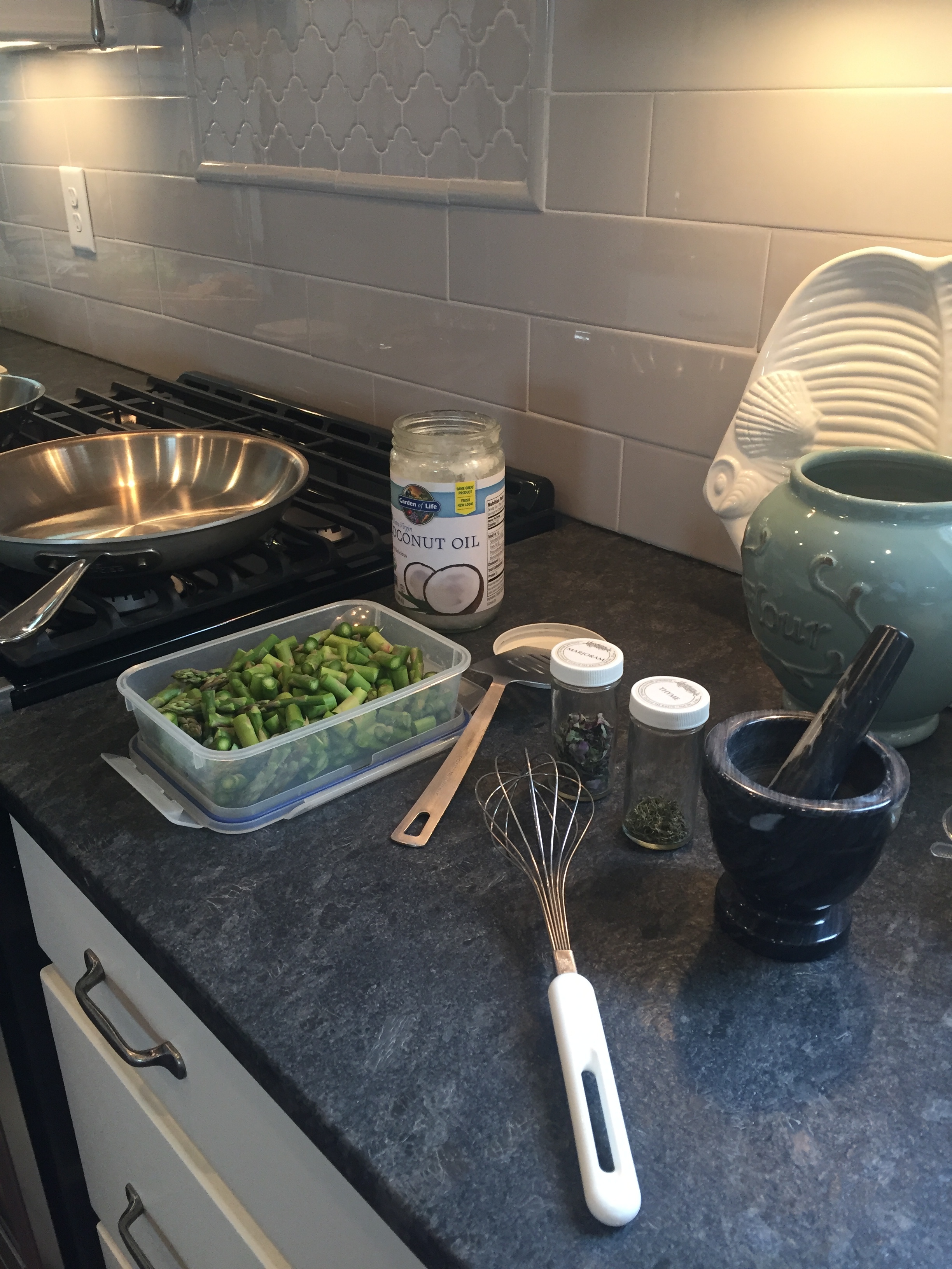 asparagus and leek frittata