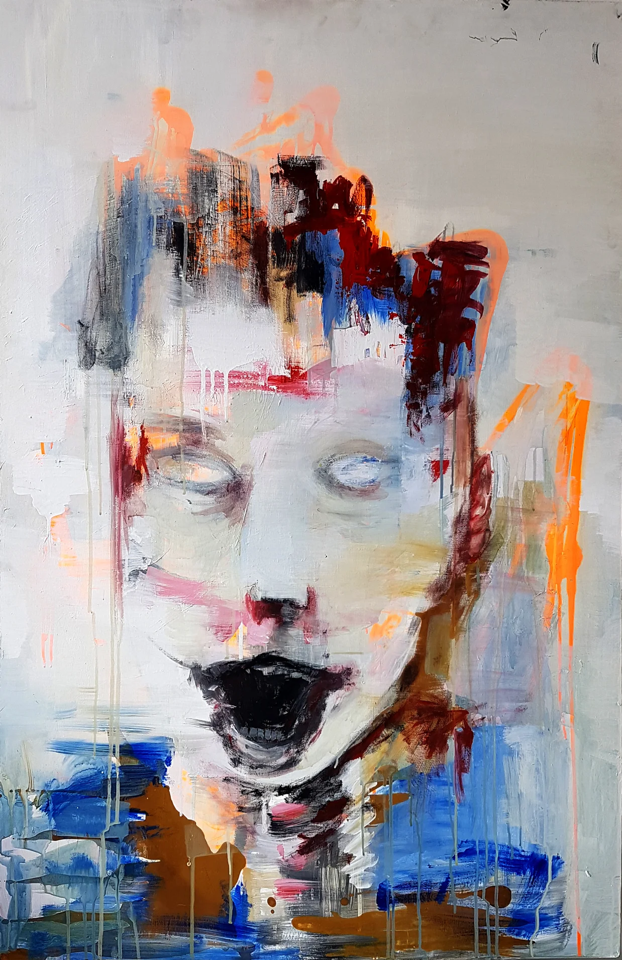 From One minute people / Oil on canvas / 170 x 100 cm / 2017