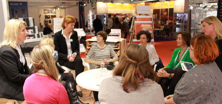 Blogger meet with Hahnemühle, Hagar Lotte Geyer , Catalina Somolinos , Peggy Hoyer , Pia Rom and Marianne Bühler .