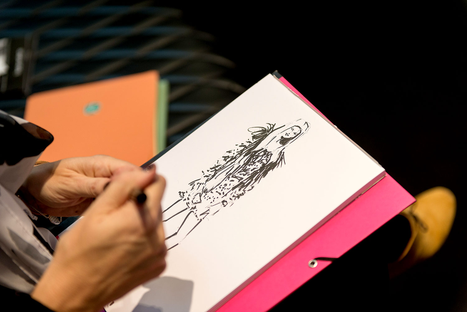 Live drawing event Virginia Romo Illustration