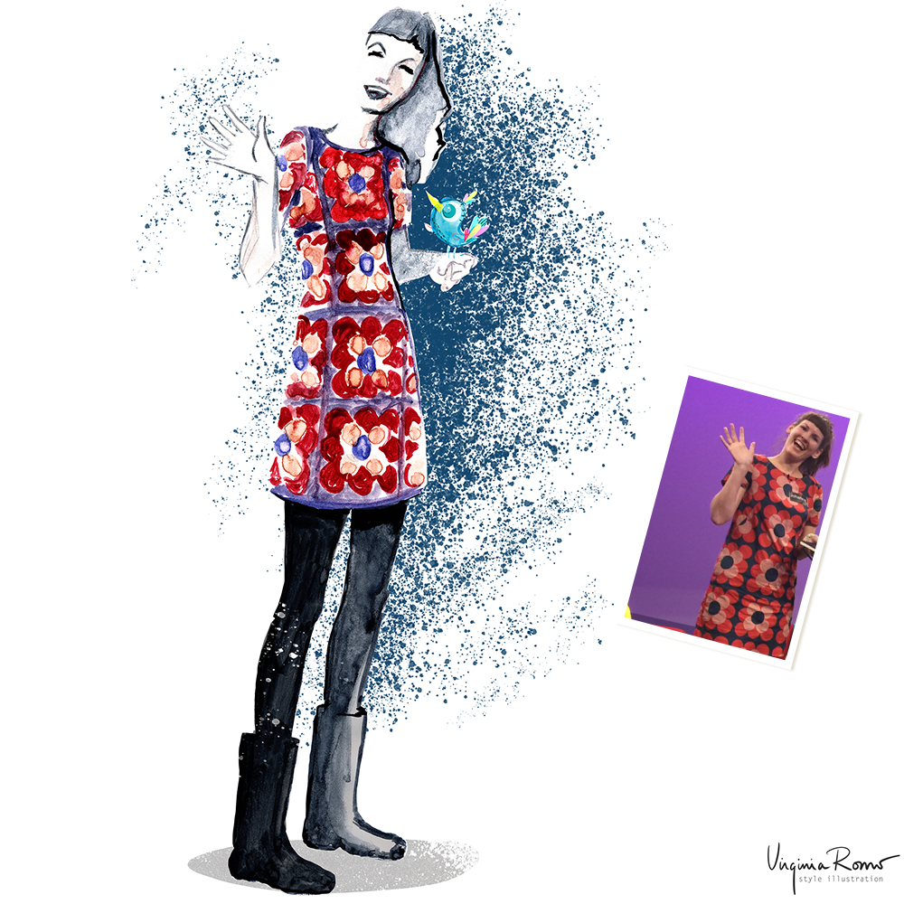 Fashion illustration Virginia Romo Dressember