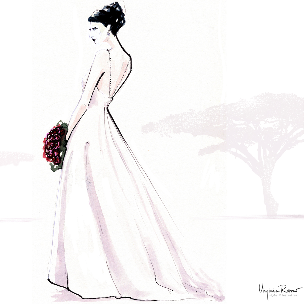 Fashion illustration Virginia Romo Dressember