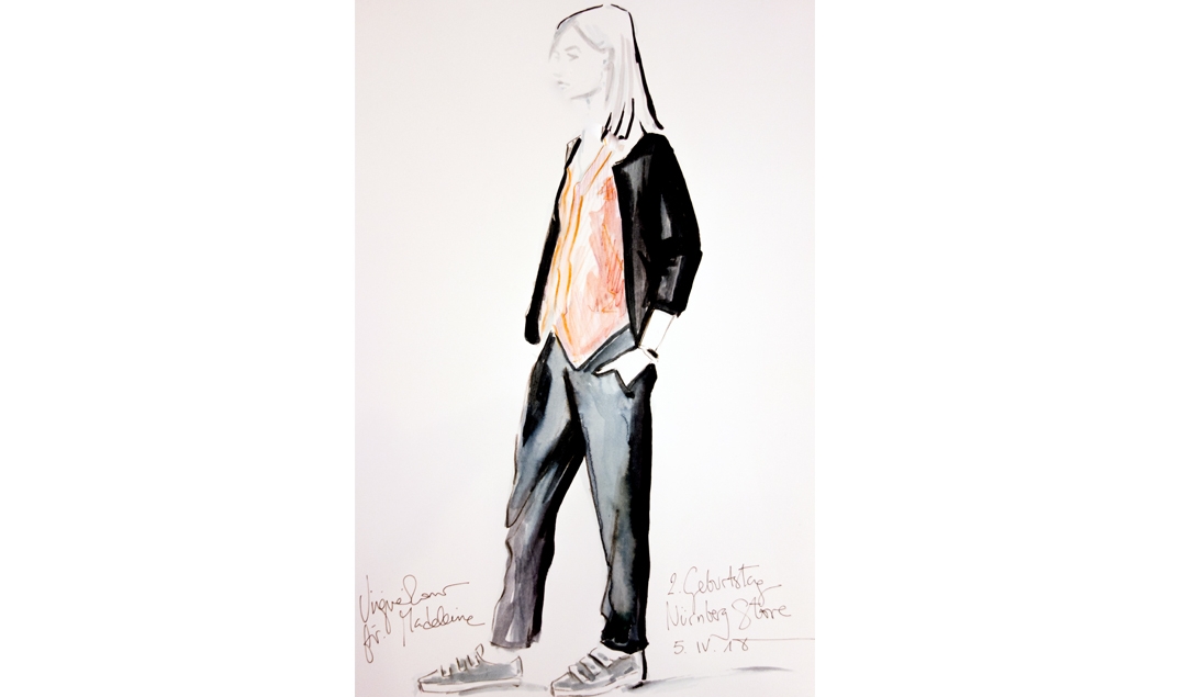 Virginia-Romo-fashion-illustration-live-sketches-Madeleine-store-event-1
