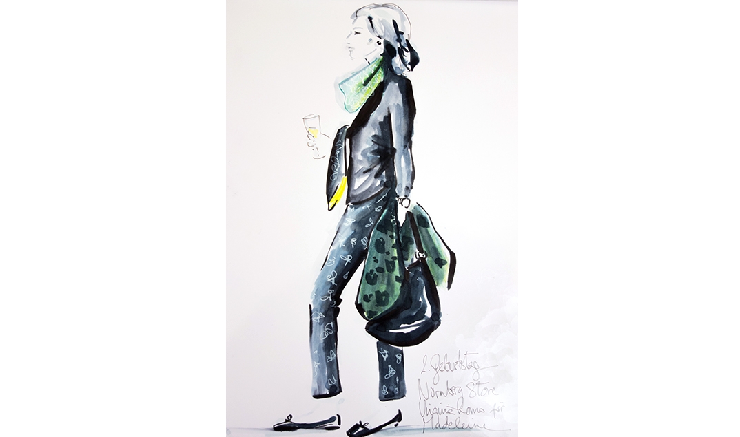 Virginia-Romo-fashion-illustration-live-sketches-Madeleine-store-event-5