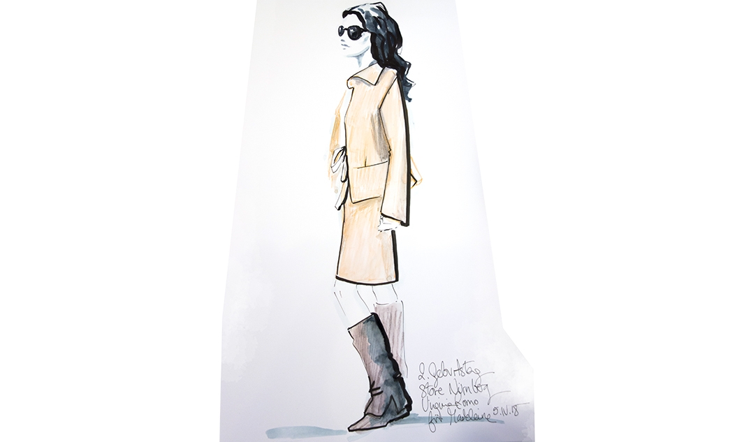 Virginia-Romo-fashion-illustration-live-sketches-Madeleine-store-event-7