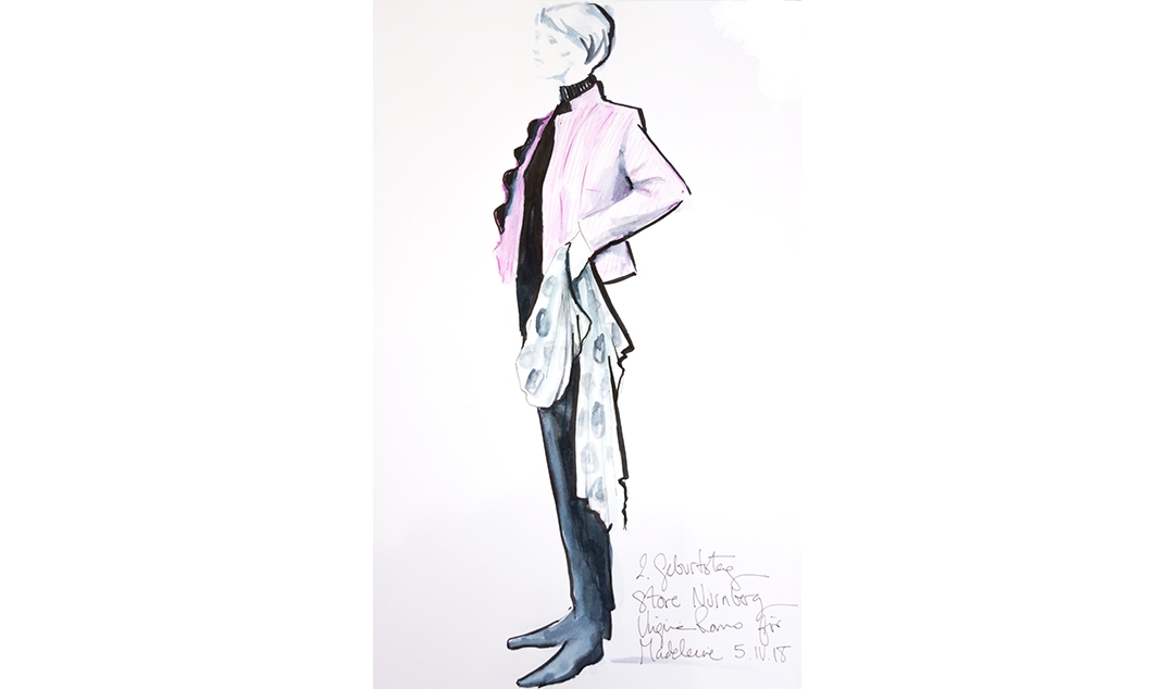 Virginia-Romo-fashion-illustration-live-sketches-Madeleine-store-event-11