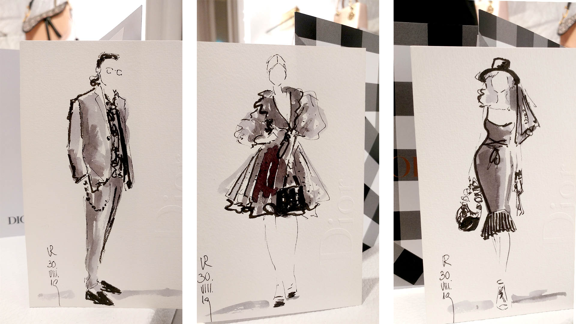 Christian Dior Fashion Sketches