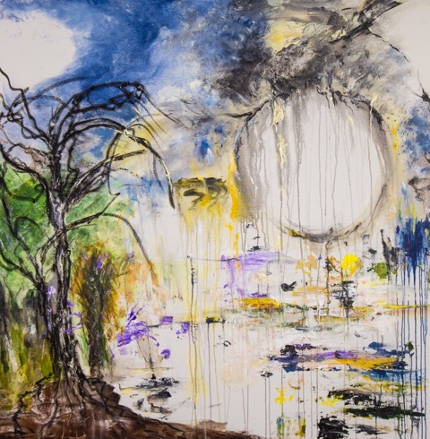 Falling Acrylic on canvas, 48”x48”.jpeg