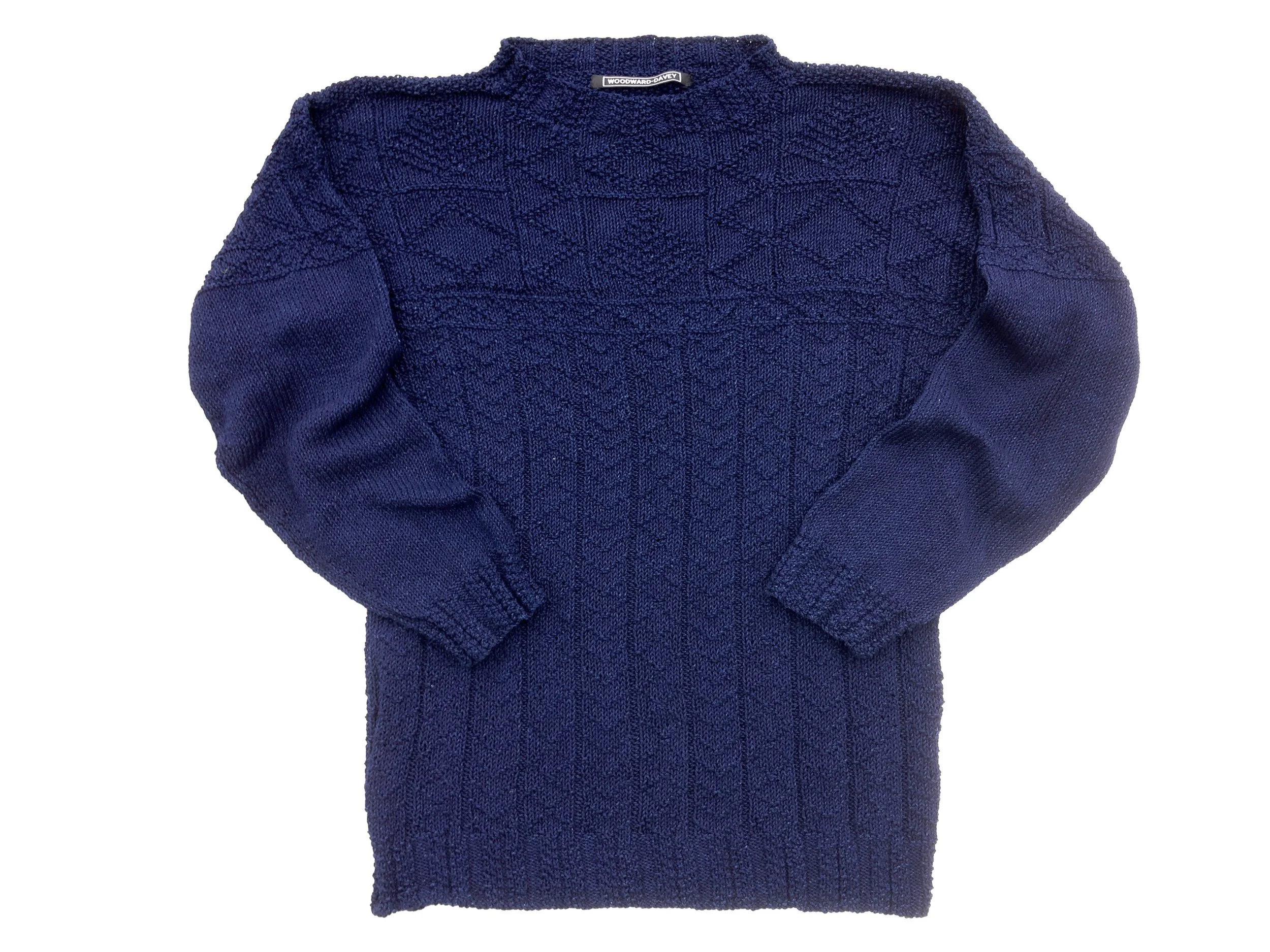 Eriskay Design Gansey in Dark Indigo