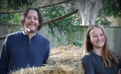 The Garage Gardeners is hosted by two extreme gardeners who use their garage as a season extender: 14-year-old garden writer Emma Biggs, and her father, horticulturist Steven Biggs.