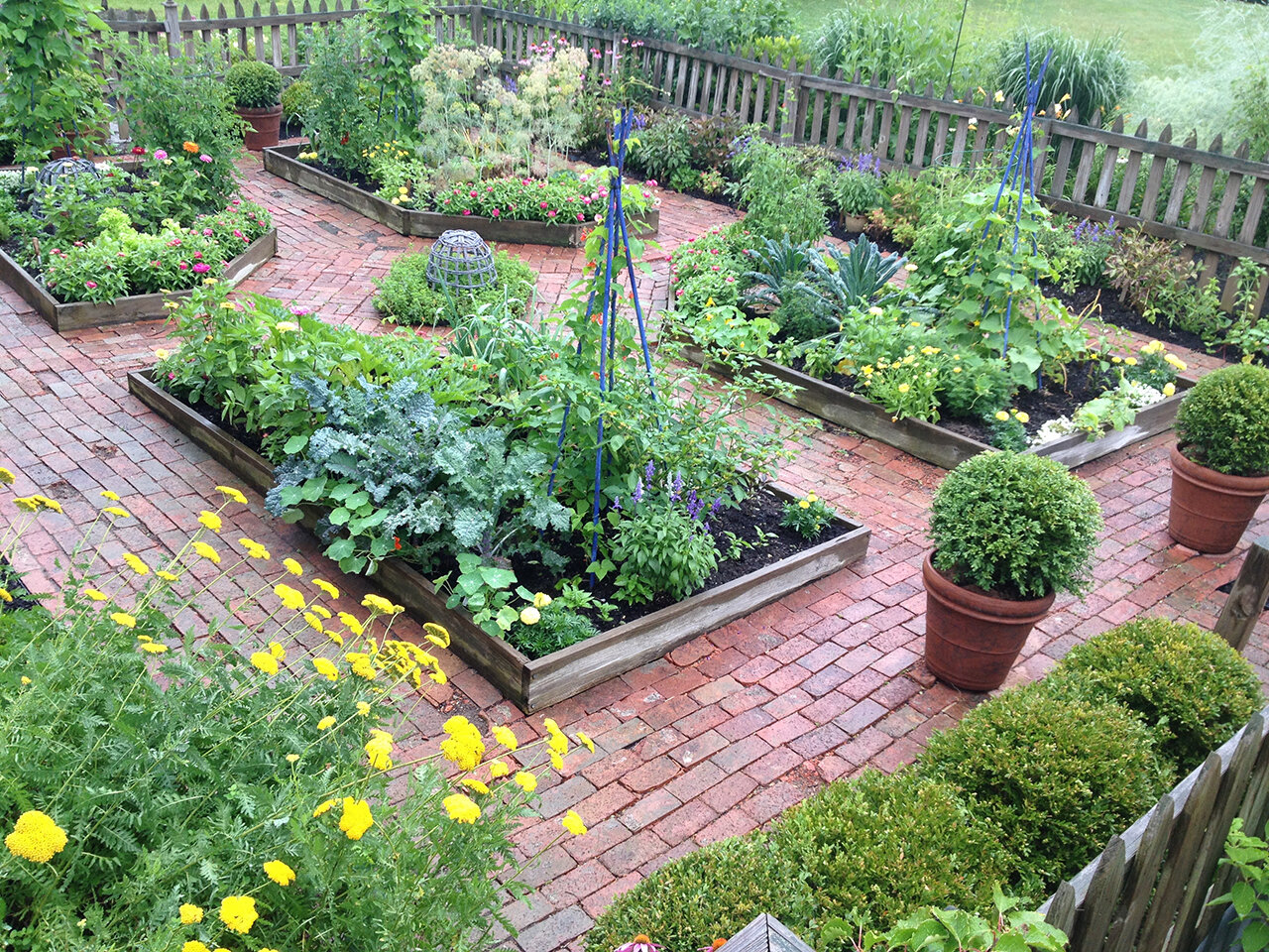 Bartely's potager garden at her former house