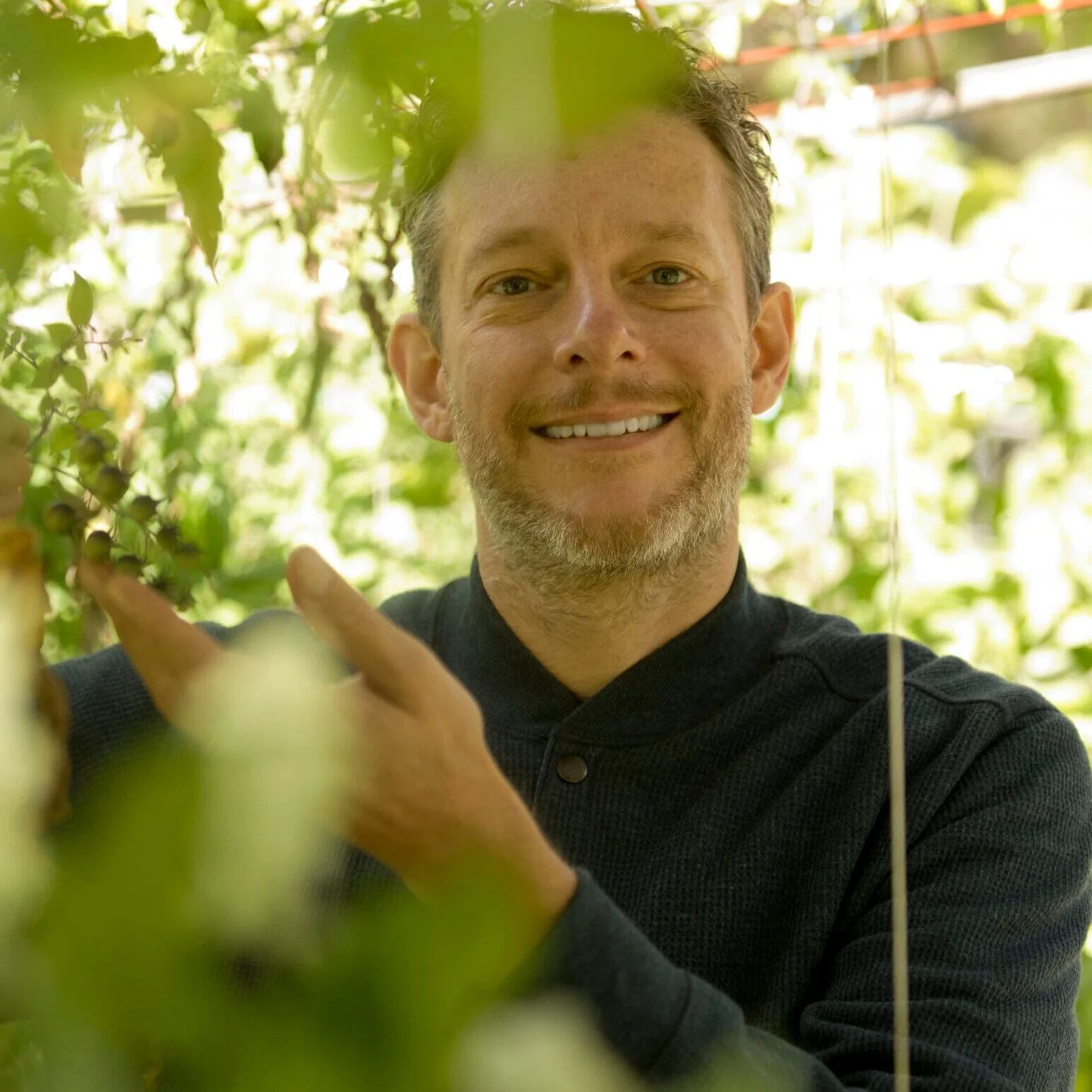 Horticulturist Steven Biggs in his Toronto food garden
