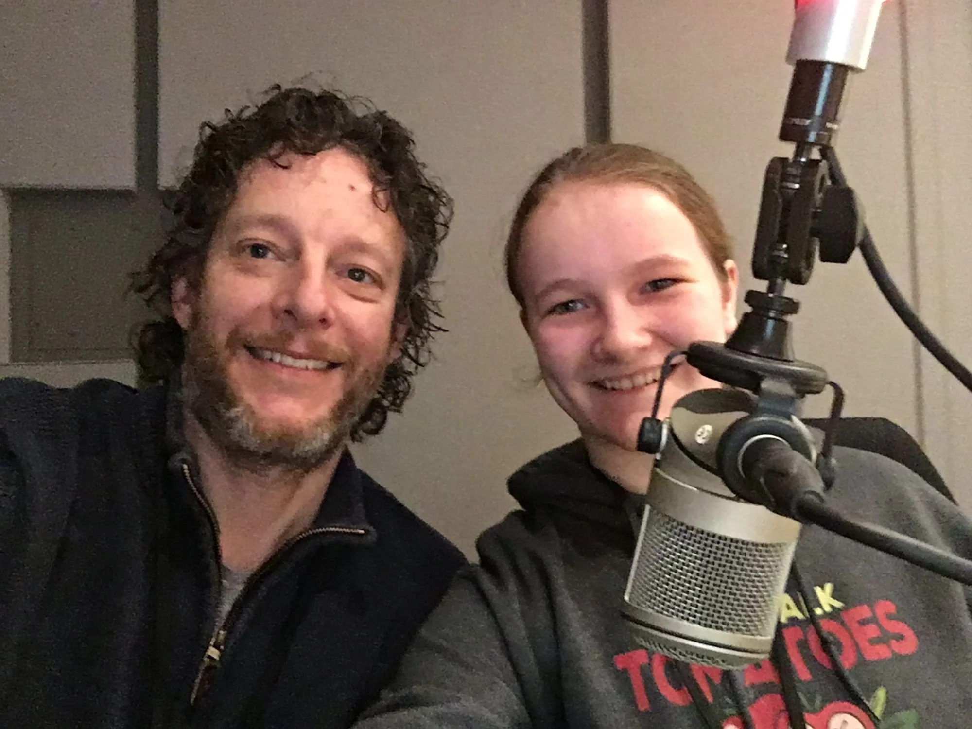 Steven and Emma at CBC Toronto studio while being interviewed on gardening shows from coast to coast.