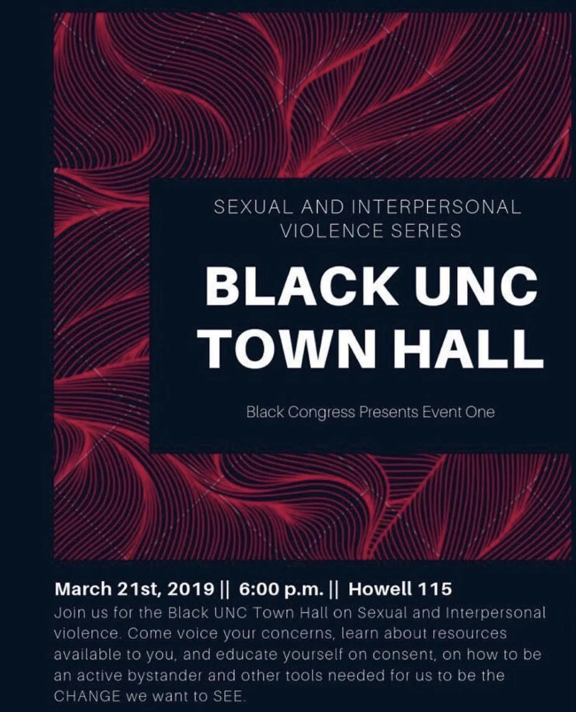 Black UNC Town Hall 