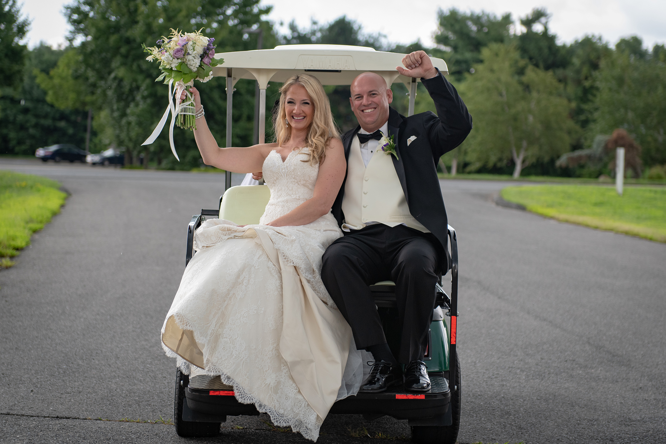 The Maneely's Wedding Golf Cart