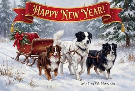 From our family to yours.  We wish everyone a Happy Healthy 2026.  Lydia, Craig, Cali, Gilbert and Napa