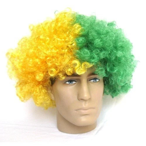 black yellow wig