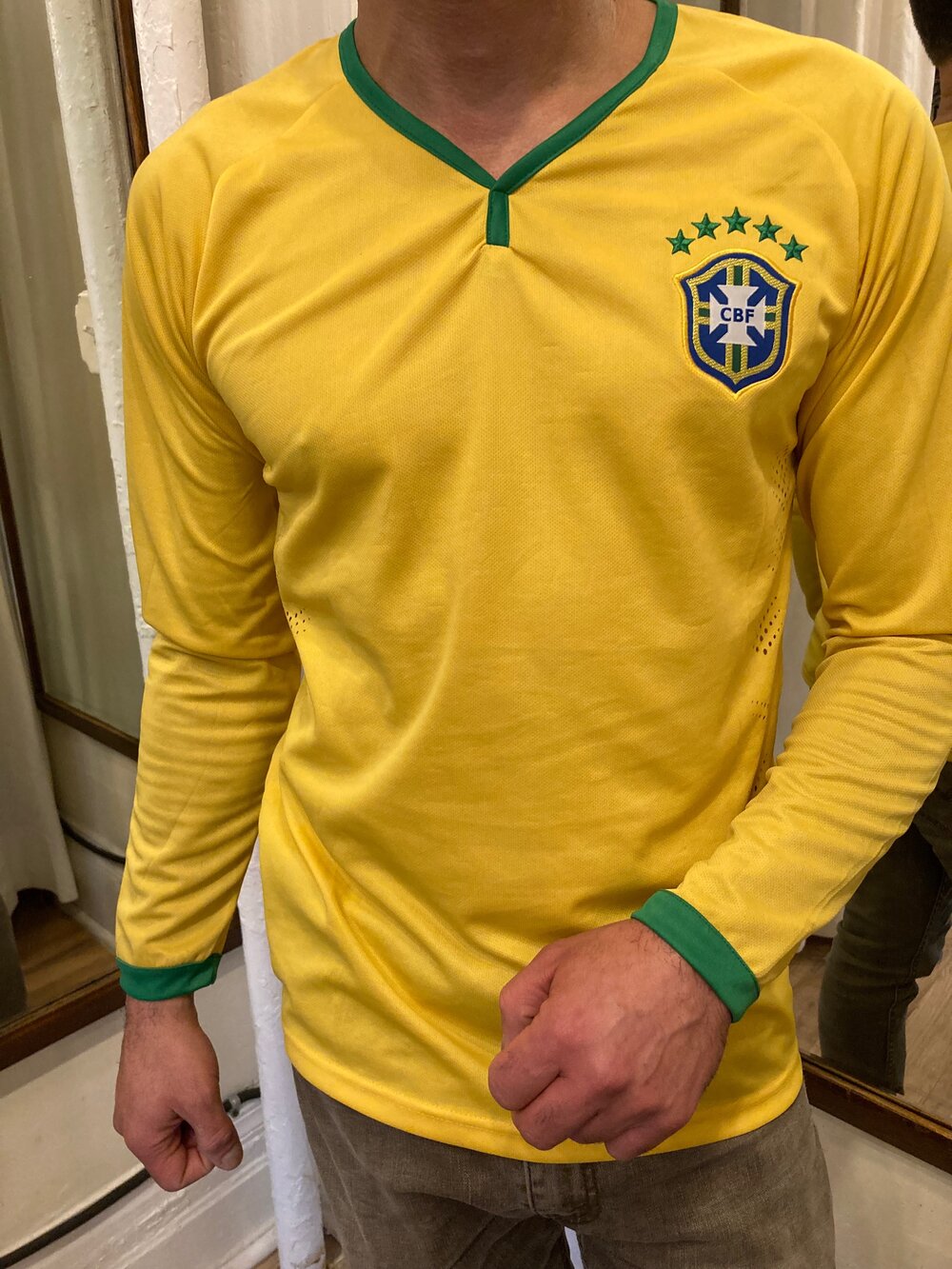 Camisa Selecao Brasileira CBF Manga Longa - CBF Brazil Jearsy Long Sleeve —  BuziosNYC