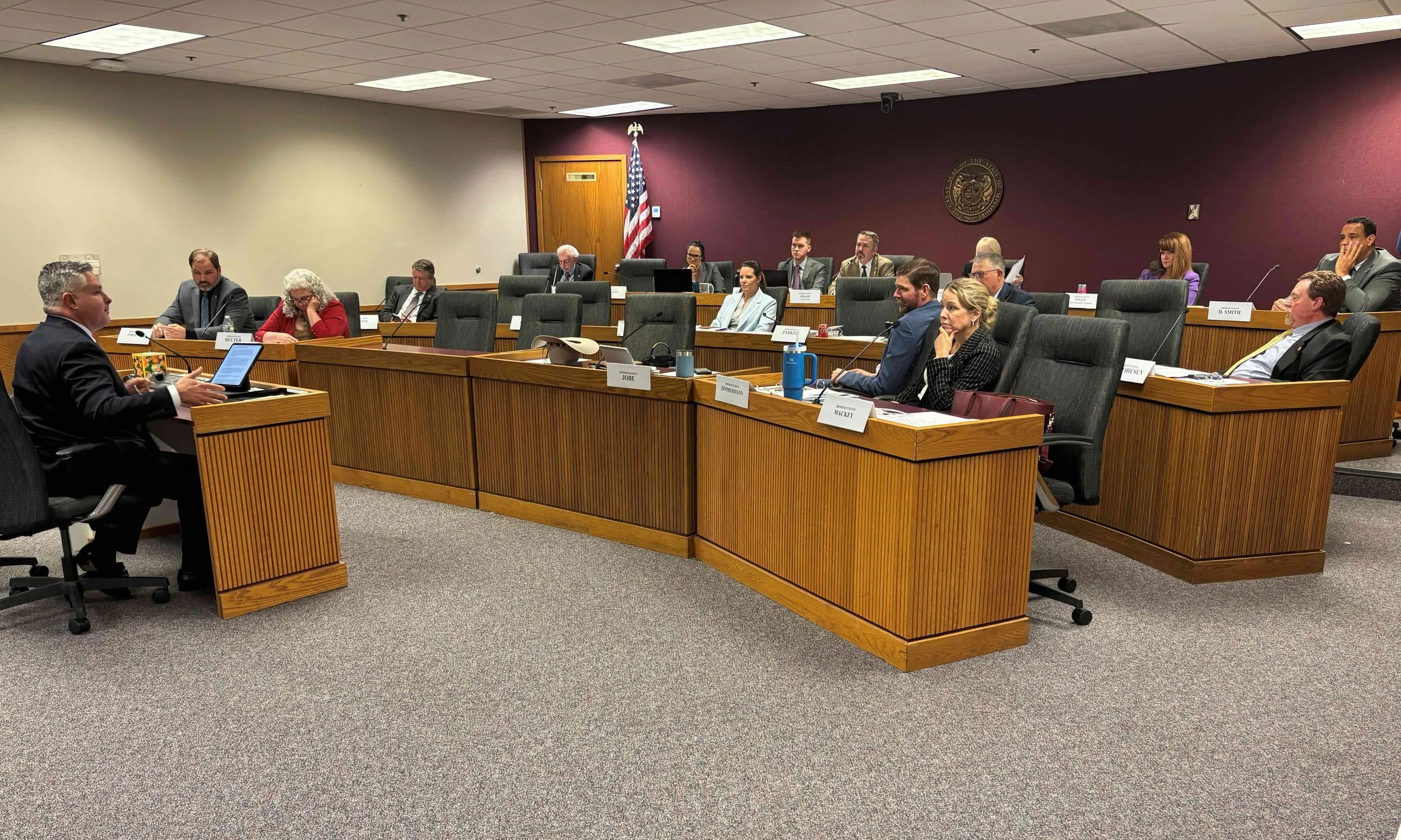 Members of the House General Laws committee hear testimony against HB 2207