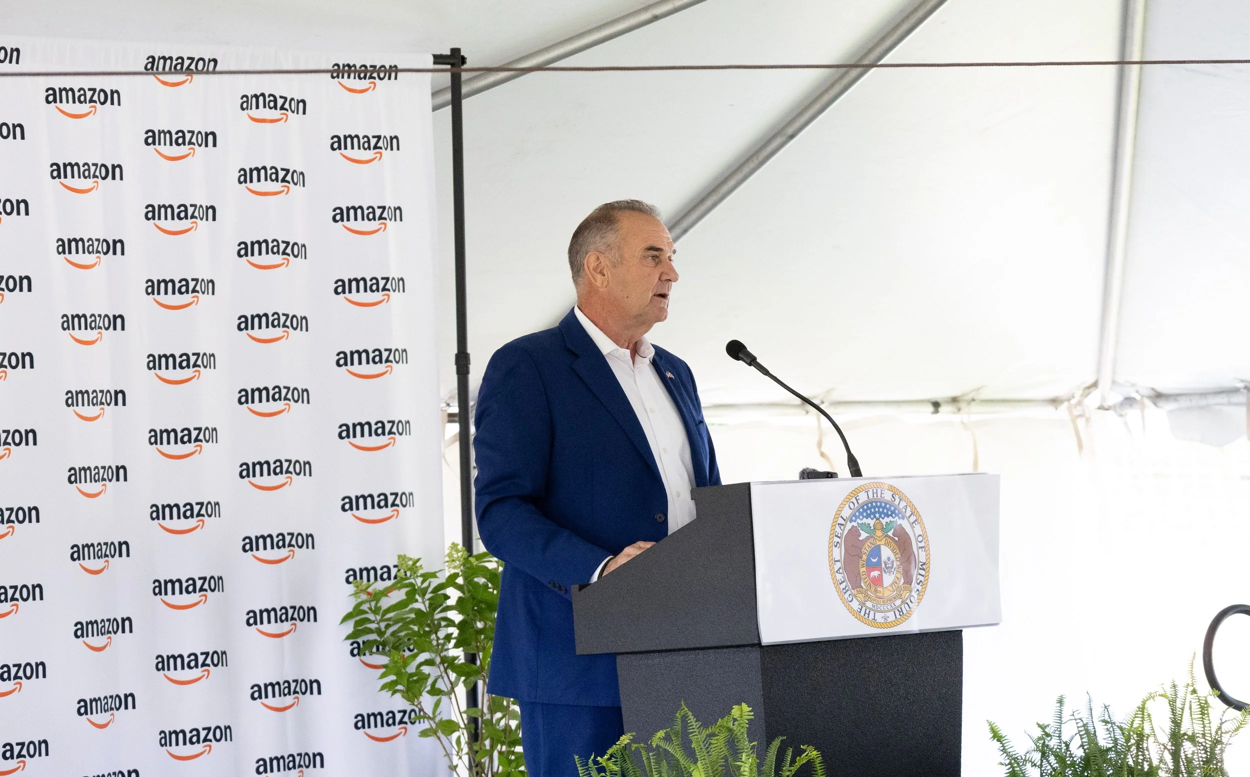 Governor Mike Kehoe discusses the importance of Amazon's investment in Montgomery County.