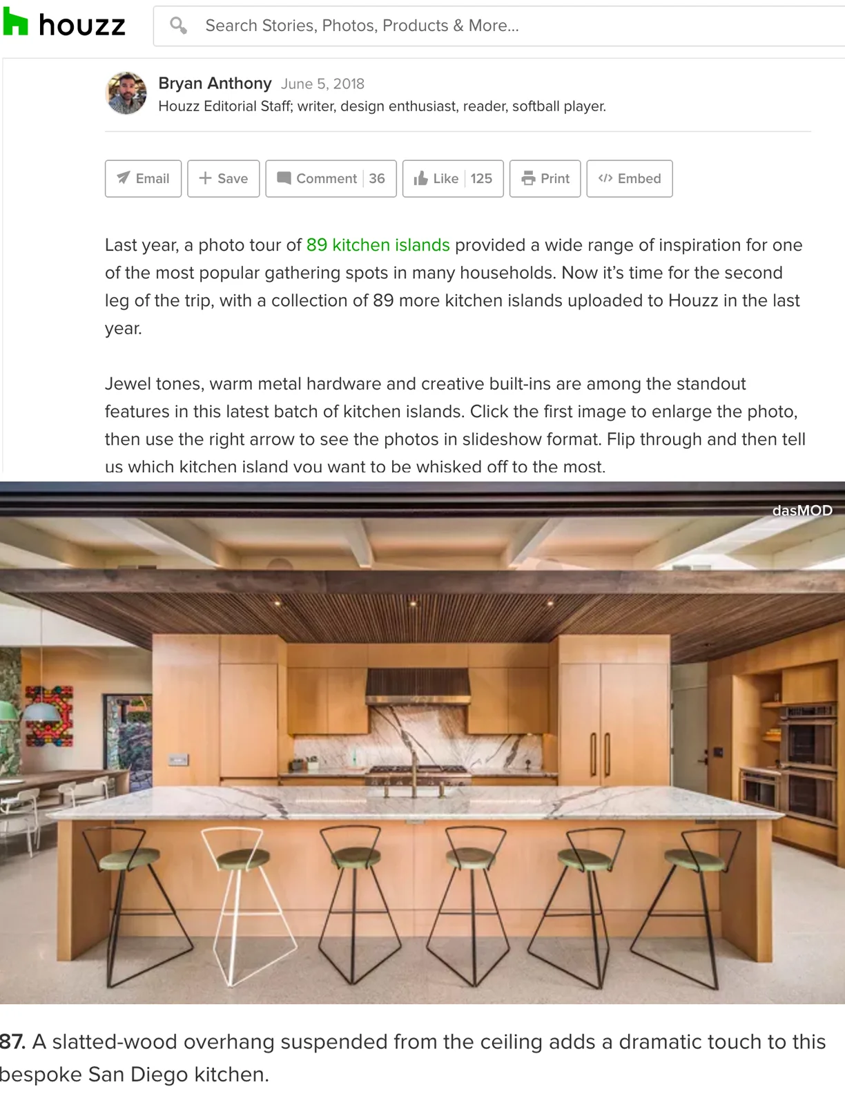 HOUZZ | JUNE 5, 2018 Let's Go Island Hopping Again. Check Out These 89 Kitchens.