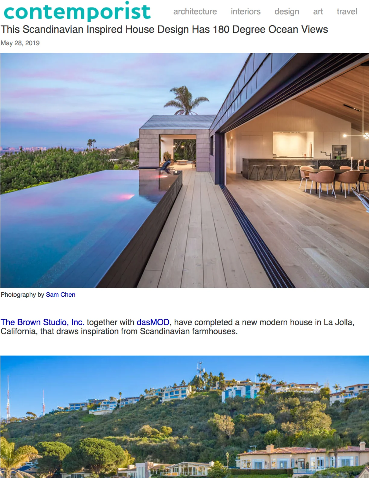 CONTEMPORIST | May 28, 2019 Scandinavian Inspired House Design with 180 Degree Ocean Views.