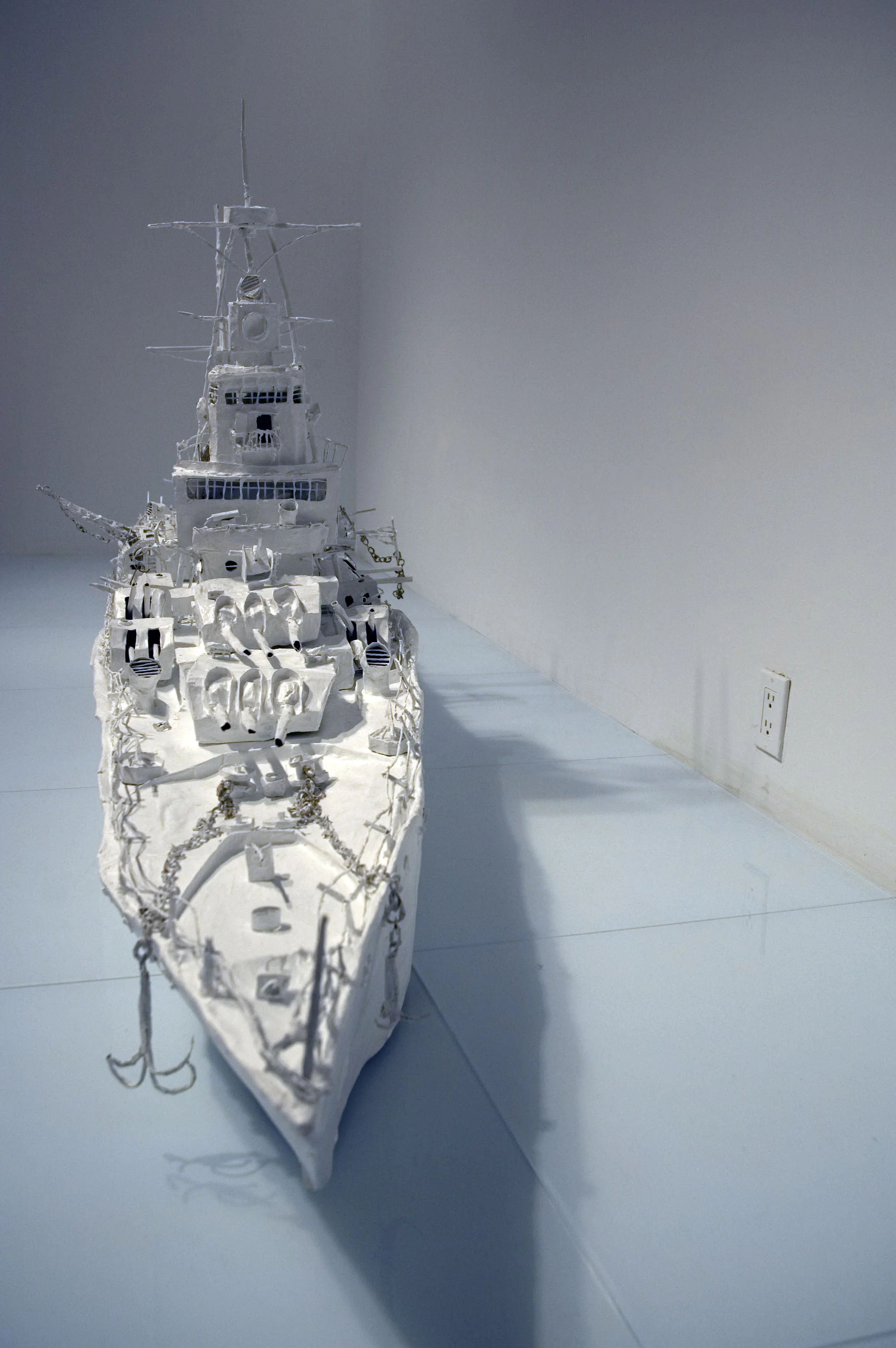  Chan '0' War, 132in(l) x 40in(h) x 33in(w), paper mache, 2009 -14 