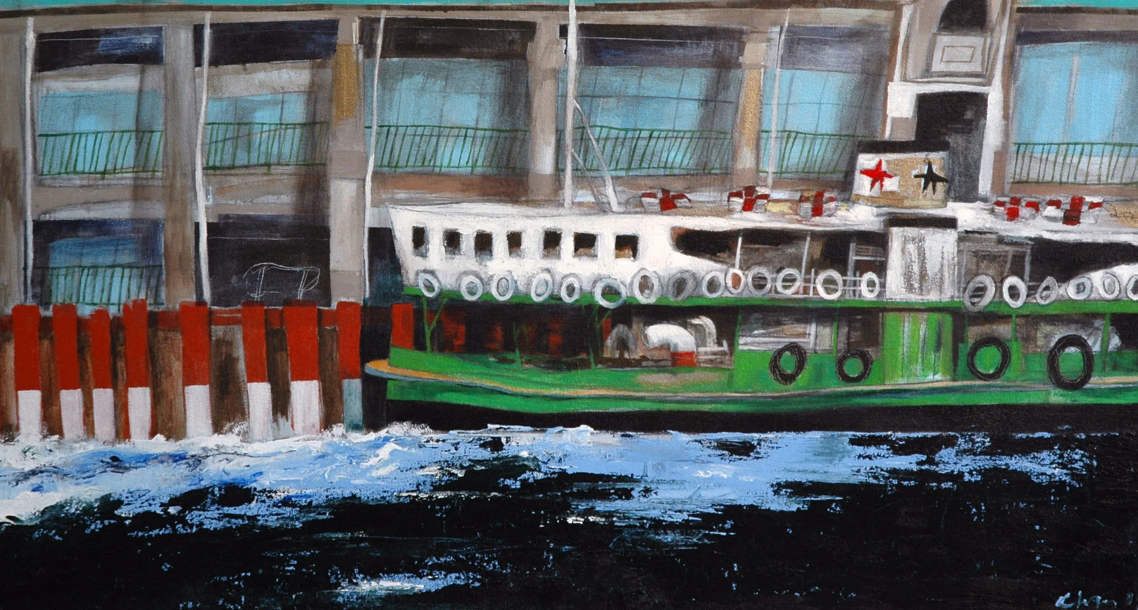  Idling Star, oil on canvas, 24 x 30inches, 2009 