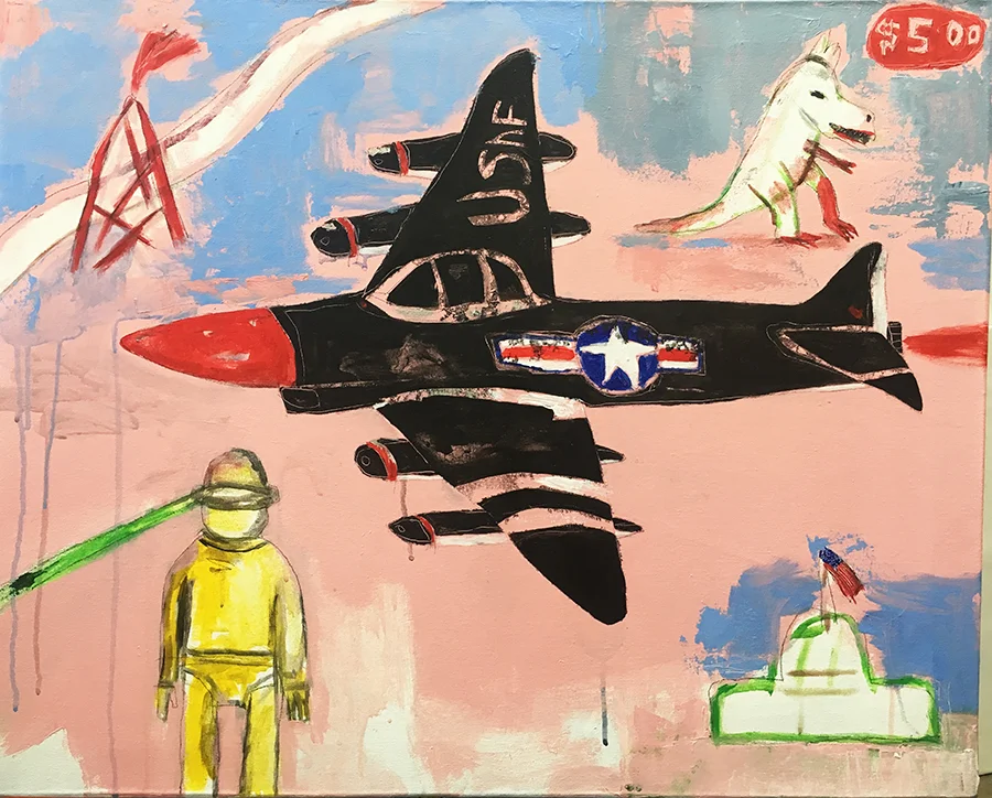 Scientific American, acrylic on canvas, 24 x 30in, 2018