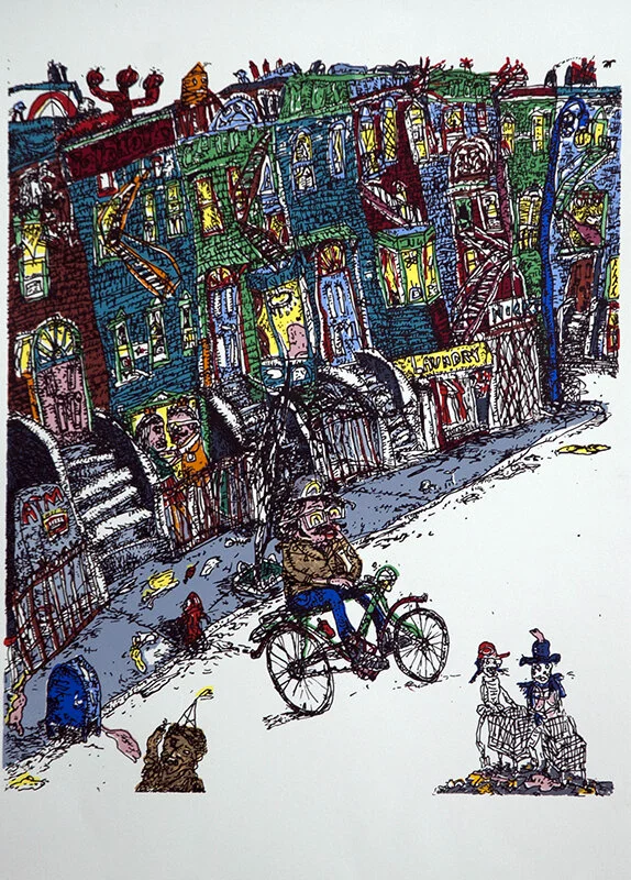  Billy Berg, Silk Screen on paper, 22 x 15inch, 2014 