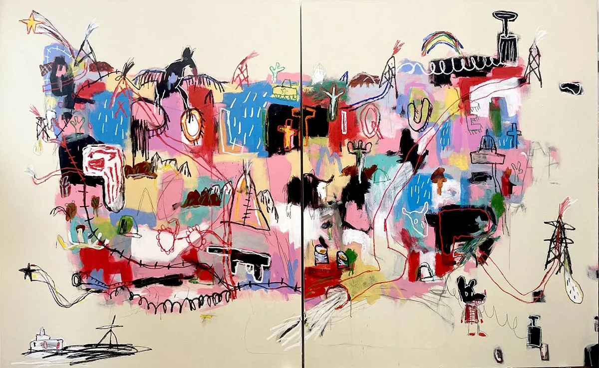  Altered States, acrylic on canvas, 60(h) x 96(w), 2024 