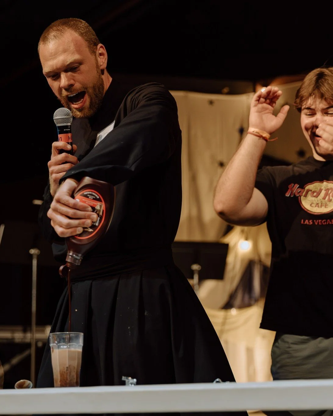 Both with childlike playfulness and prayerful docility Br. Andrew helped lead San Diego State University's recent retreat on the Holy Spirit.