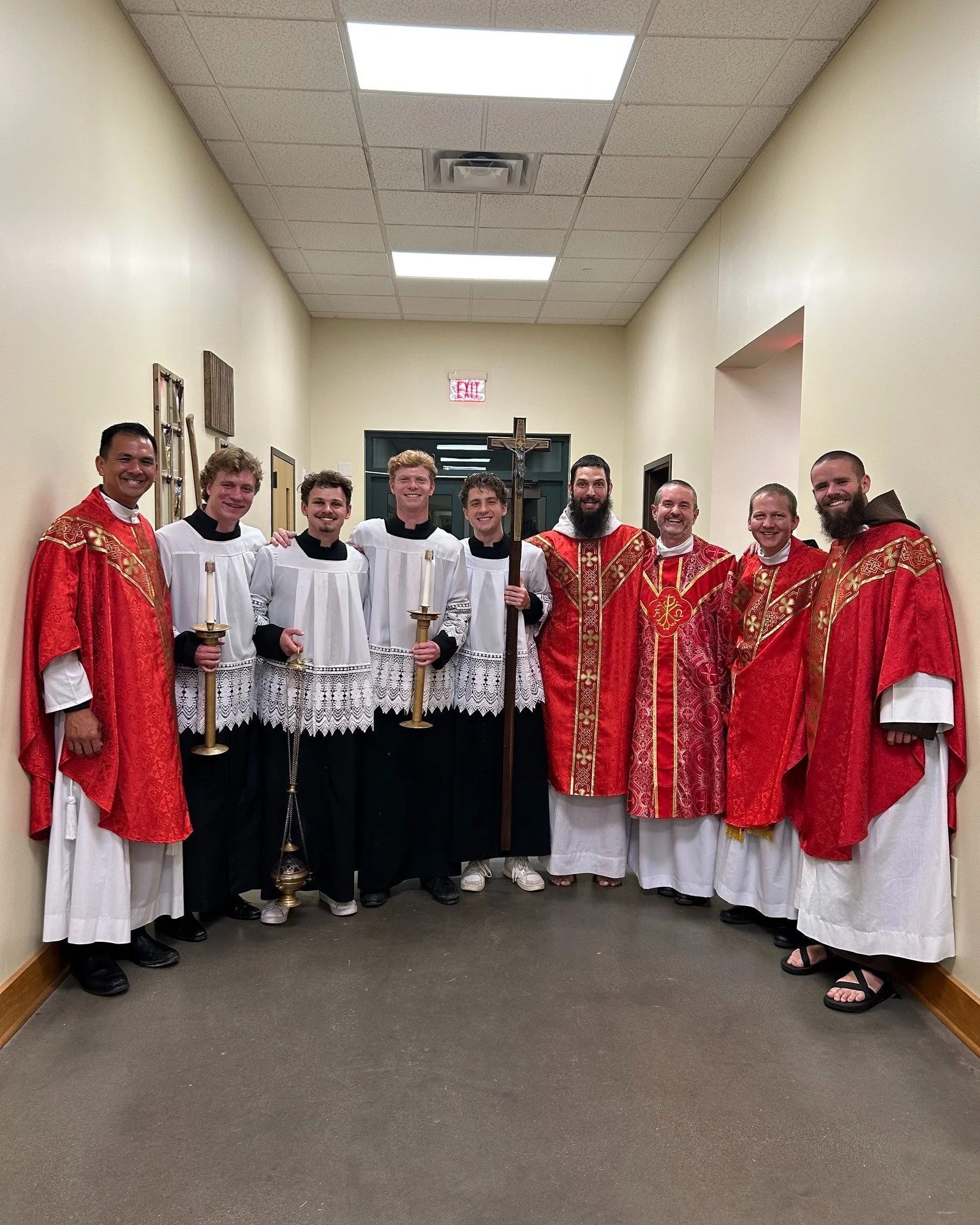 Here's Fr. John and Fr. James after Pentecost Mass at Damascus! Pray for them this week at EQUIP - the week of training for all the missionaries.