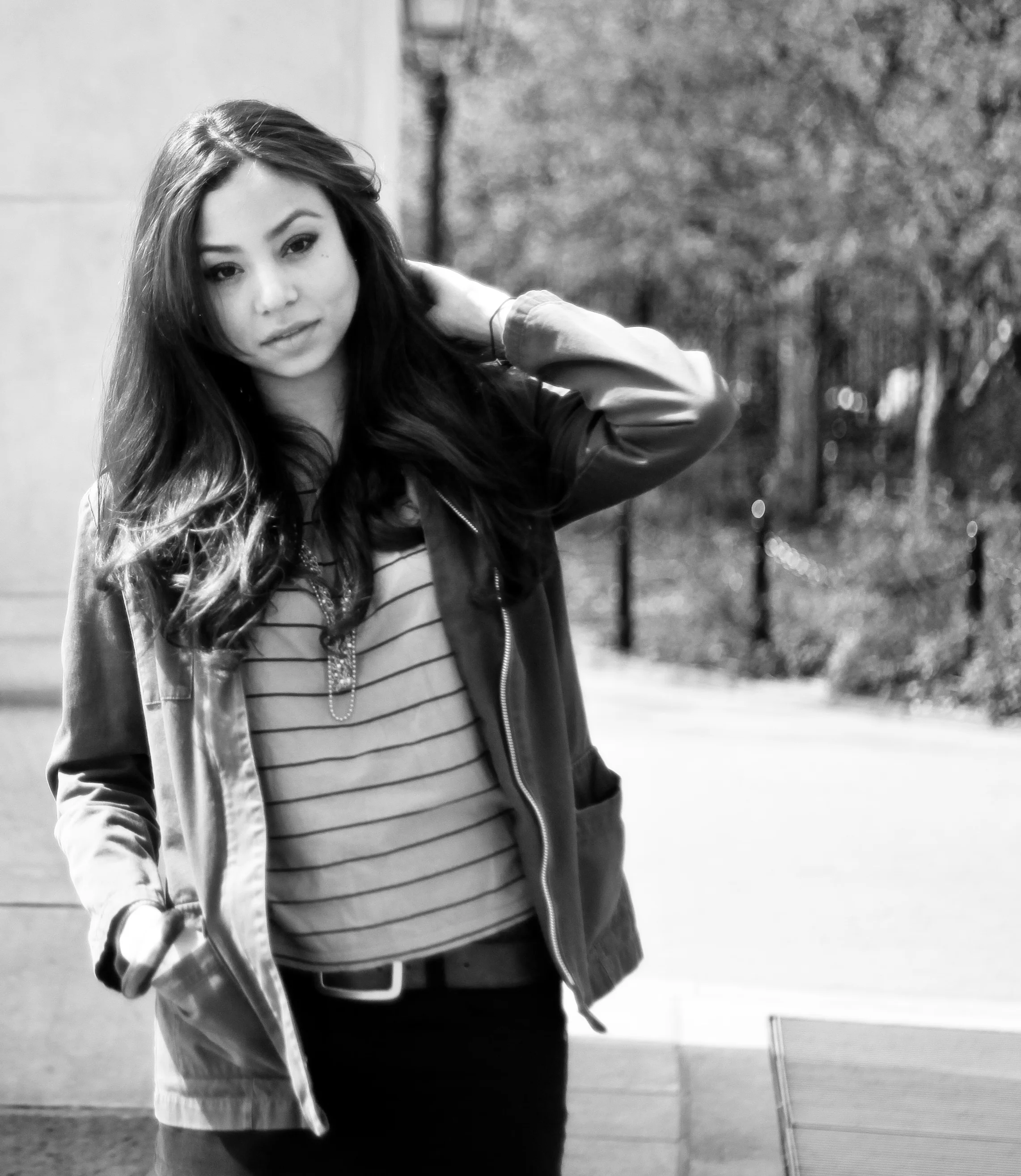 Karen Sevilla. En el Washington Square Park. Por Isabel Cadenas Cañón
