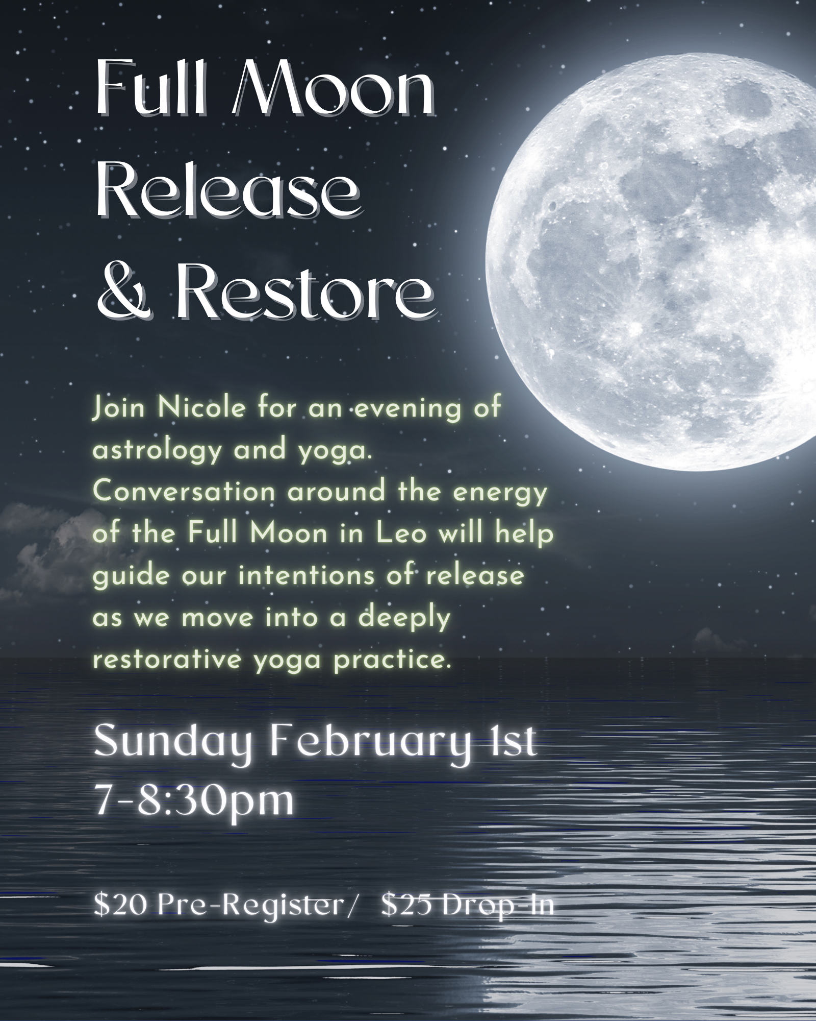 Full Moon in Leo Release + Restore 