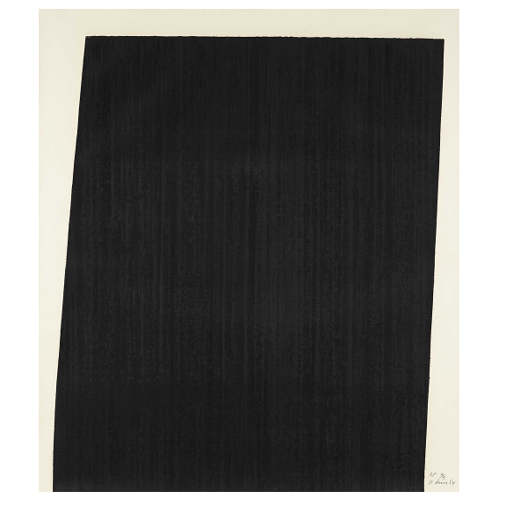 RICHARD SERRA Tujunga Blacktop, 1985 Paintstick and screenprint, on Arches Cover paper, the full sheet.png